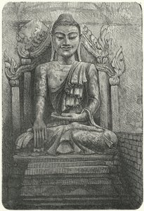 Kolossaal standbeeld van Boeddha (gravure)
