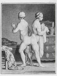 Siamese tweelingen, ca. 1777 (gravure) door German School