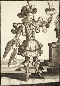 Kostuum voor een Verenhandelaar, uitgegeven door Gerard Valck (16512-1726) ca. 1690 door German School