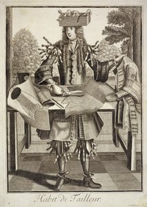 Kostuum voor een Kleermaker, uitgegeven door Gerard Valck (16512-1726) ca. 1690 door German School