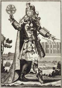 Kostuum voor een Astroloog, uitgegeven door Gerard Valck (16512-1726) ca. 1690 door German School