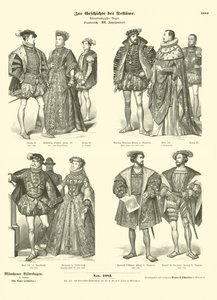 Kostuum van Franse royalty en adel, 16e eeuw