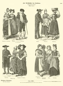 Kostuums uit de Elzas, 19e eeuw