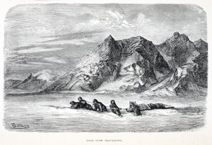 Reizen door diepe sneeuw, Londen 1874 door German School
