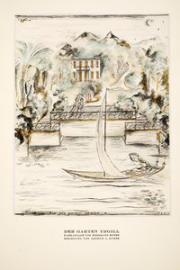 Der Garten Yrgill, uit Styl, geb. 1922 (pochoirdruk) door German School