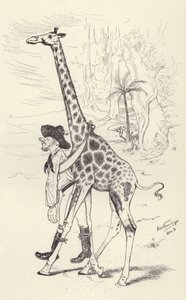 Dronken in de Transvaal wordt naar huis gebracht door een giraffe door German School