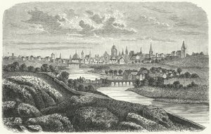 Dublin in de 17e eeuw door German School