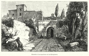 Ingang van het Graf van de Scipios, Rome door German School