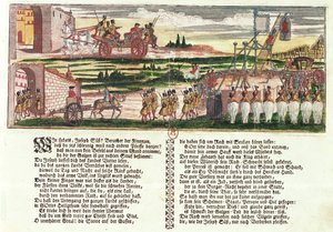 Executie van Joseph Süss Oppenheimer in 1738