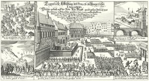 Executie van leden van de Protestantse Boheemse Opstand op het Oude Stadsplein, Praag