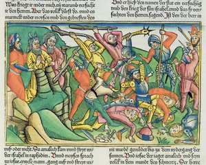 Exodus 17:8-15 Aaron en Hur ondersteunen Mozes