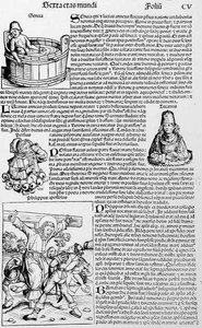 Folio CV, uit Liber Chronicarum door Hartmann Schedel, 1493 door German School