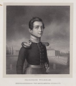 Frederik Willem, erfelijke groothertog van Mecklenburg-Strelitz (litho) door German School
