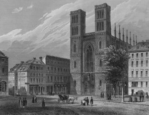 Friedrichswerder Kerk, Berlijn (staalgravure)