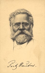 Fritz Reuter (litho) door German School