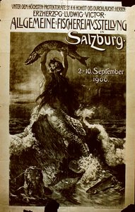 Algemene Visserijtentoonstelling in Salzburg, 1900 door German School