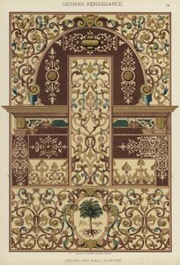 Duitse Renaissance, Plafond- en Muurdecoratie