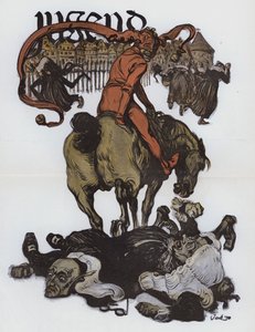 Duitse cartoon uit het tijdschrift Jugend door German School
