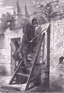 Duitse verkenningspartij, Cassells Geschiedenis van de Oorlog tussen Frankrijk en Duitsland uitgegeven door Cassell and Company Limited, c.1890 door German School