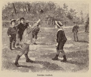 Duitse loopbal (gravure)