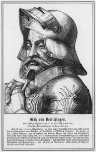 Gok von Berlichingen (gravure) door German School