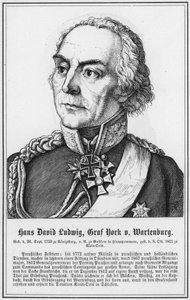 Hans David Ludwig, Graaf York v Wartenburg (gravure) door German School