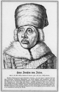 Hans Joachim von Zieten (gravure) door German School