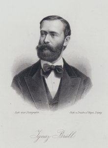 Ignaz Brull, in Moravië geboren Oostenrijkse pianist en componist (gravure) door German School