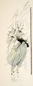 Illustratie uit Styl, pub.1922 (pochoirdruk) door German School