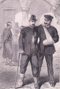 In het ziekenhuis, Cassells Geschiedenis van de oorlog tussen Frankrijk en Duitsland uitgegeven door Cassell and Company Limited, ca. 1890 door German School