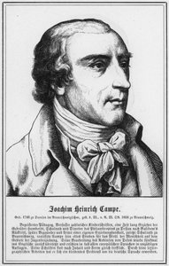 Joachim Heinrich Campe (gravure) door German School