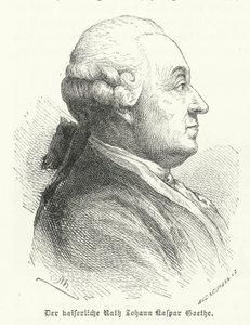 Johann Caspar Goethe, vader van de Duitse auteur Johann Wolfgang von Goethe (gravure) door German School