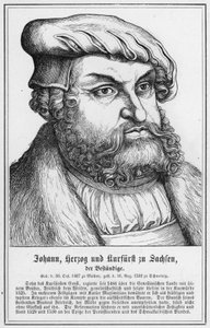 Johann, Hertog en Keurvorst van Saksen, de Standvastige door German School