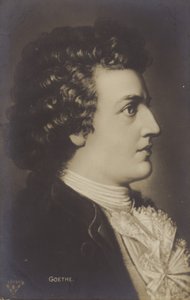 Johann Wolfgang von Goethe (1749-1832), Duits dichter, romanschrijver en toneelschrijver (litho) door German School