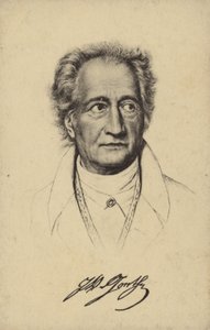 Johann Wolfgang von Goethe (1749-1832), Duits dichter, romanschrijver en toneelschrijver (litho)