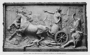 Julia, bronzen reliëf door Spaanse beeldhouwer Agustin Querol Subirats door German School