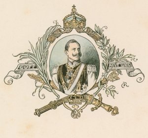 Kaiser Wilhelm II, Duitse keizer en koning van Pruisen (1859-1941) door German School