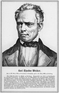 Karl Theodor Welcker (gravure) door German School