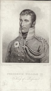 Koning Frederik Willem III van Pruisen door German School
