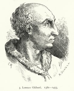 Lorenzo Ghiberti, Florentijnse vroege Renaissance kunstenaar die de bronzen deuren van de Baptisterium van Florence ontwierp