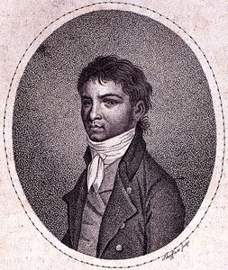 Louis van Beethoven (1712-73) gegraveerd door Scheffner door German School