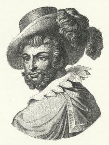 Luis de Camoes, Portugese dichter (gravure)