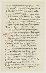Manuscript geschreven door Hrotswitha van Gandersheim waarin de ontsnapping van koningin Adelheid wordt beschreven