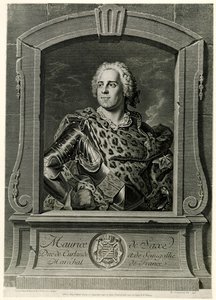 Marschall Moritz von Sachsen door German School