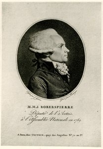 Maximilien Marie Isidore de Robespierre door German School