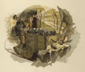 Mijnwerker (kleur litho)