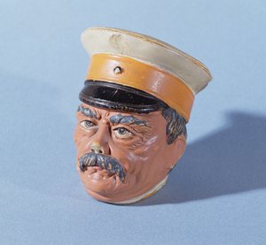 Spaarpot in de vorm van kanselier Otto von Bismarck (1815-98)