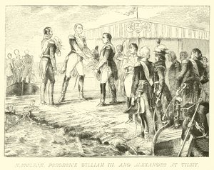 Napoleon, Frederik Willem III en Alexander bij Tilsit
