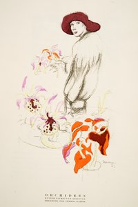 Orchideeën, Kort jasje door Gerstel, uit Styl, uitgegeven 1922