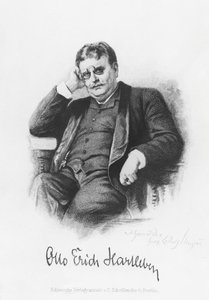Otto Erich Hartleben (gravure) door German School